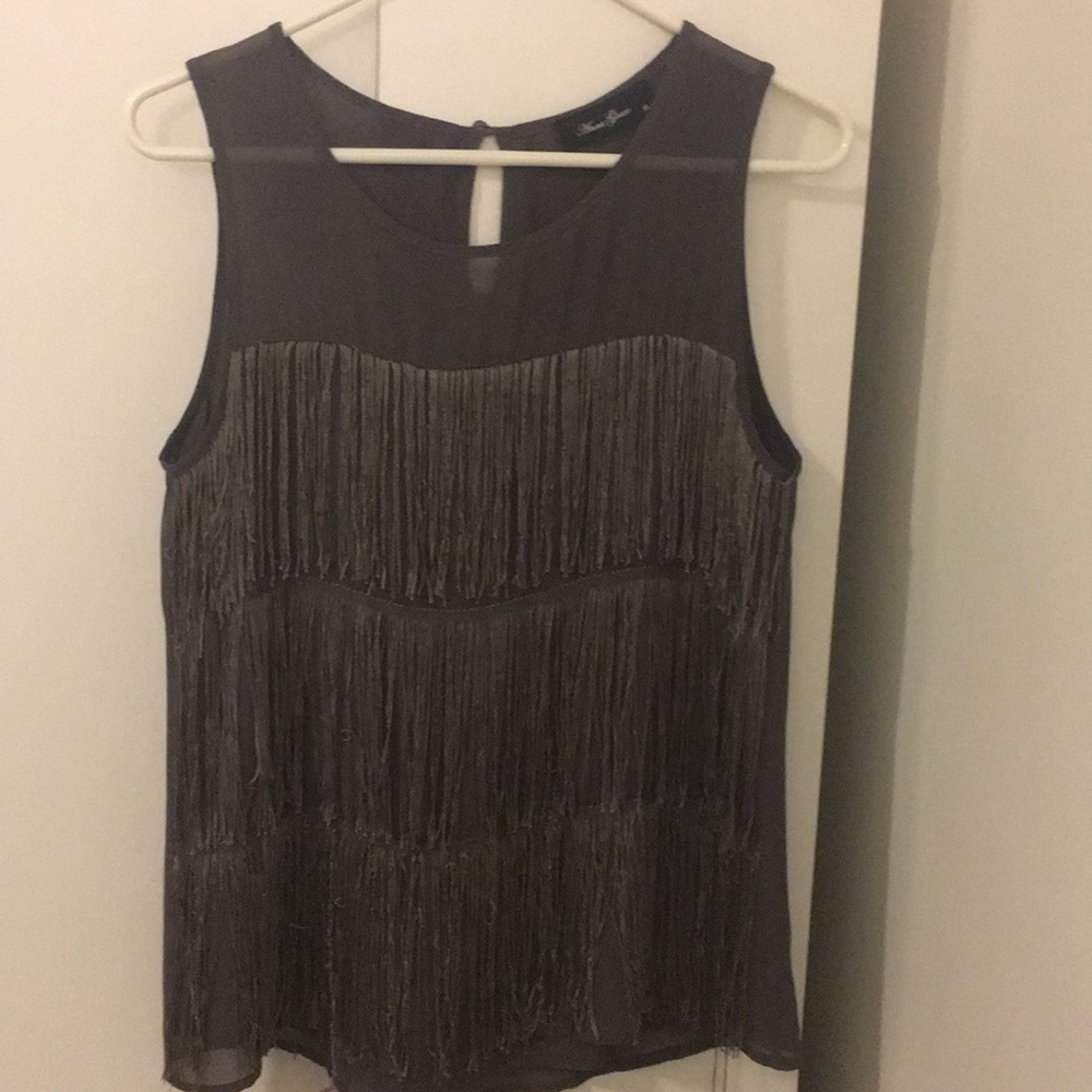 20's Inspired fringe flapper top. Size M